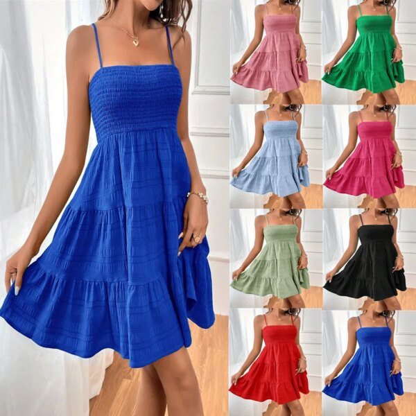 Robe d'été bretelles fines
