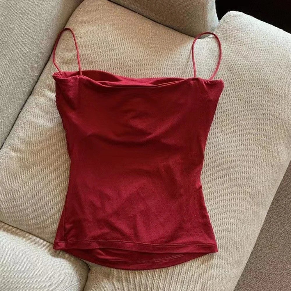 Camisoles d'été débardeurs femmes avec soutien-gorge intégré Spaghetti sangle réservoirs gilet sans manches t-shirts haut court couleur unie haut décontracté Camisoles d'été débardeurs femmes avec soutien-gorge intégré Spaghetti sangle réservoirs gilet sans manches t-shirts haut court couleur unie haut décontracté