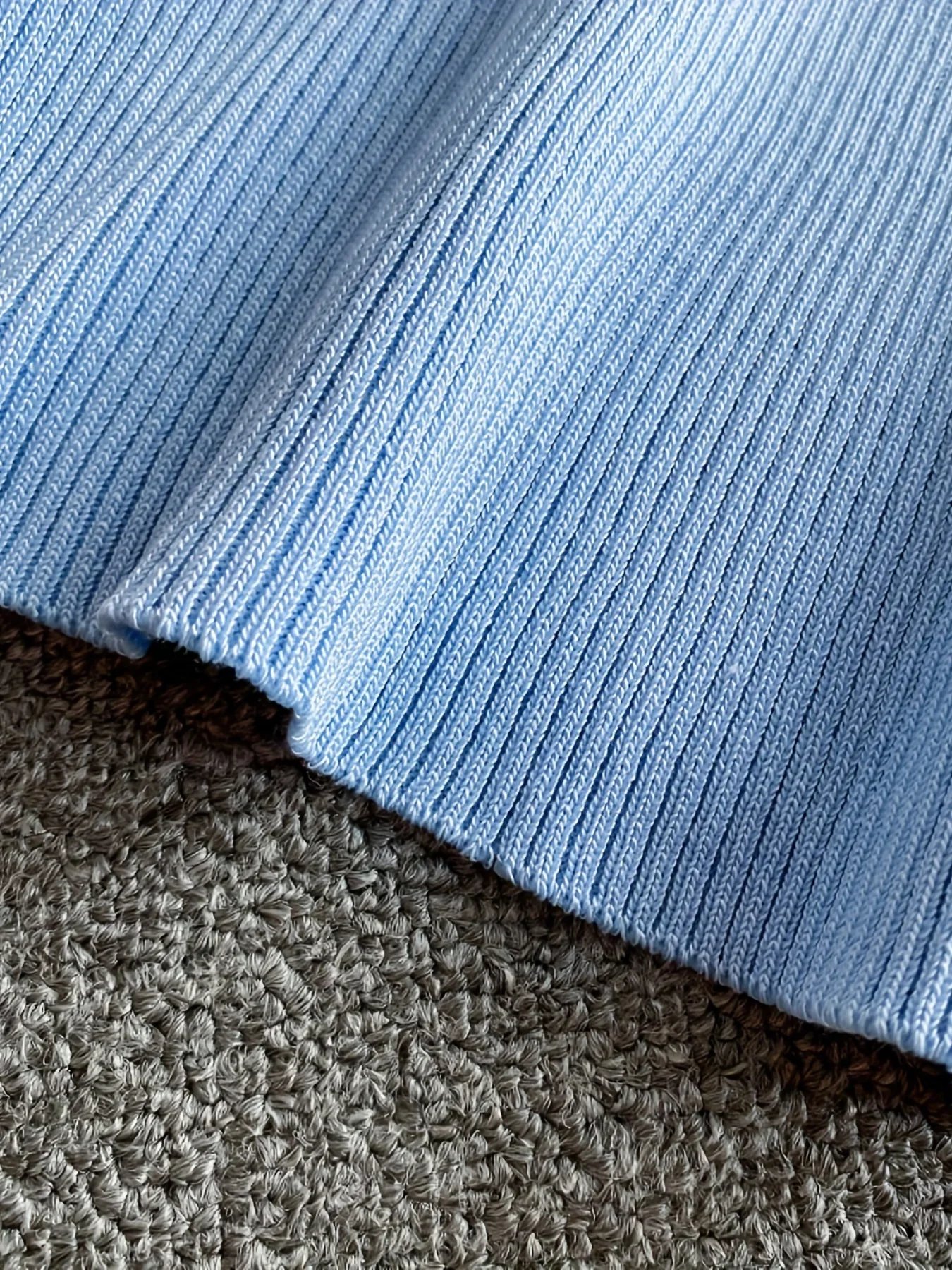 Débardeur côtelé noué de couleur unie, débardeur décontracté à col rond pour printemps et été, vêtements pour femmes, haut court en tricot, 2024