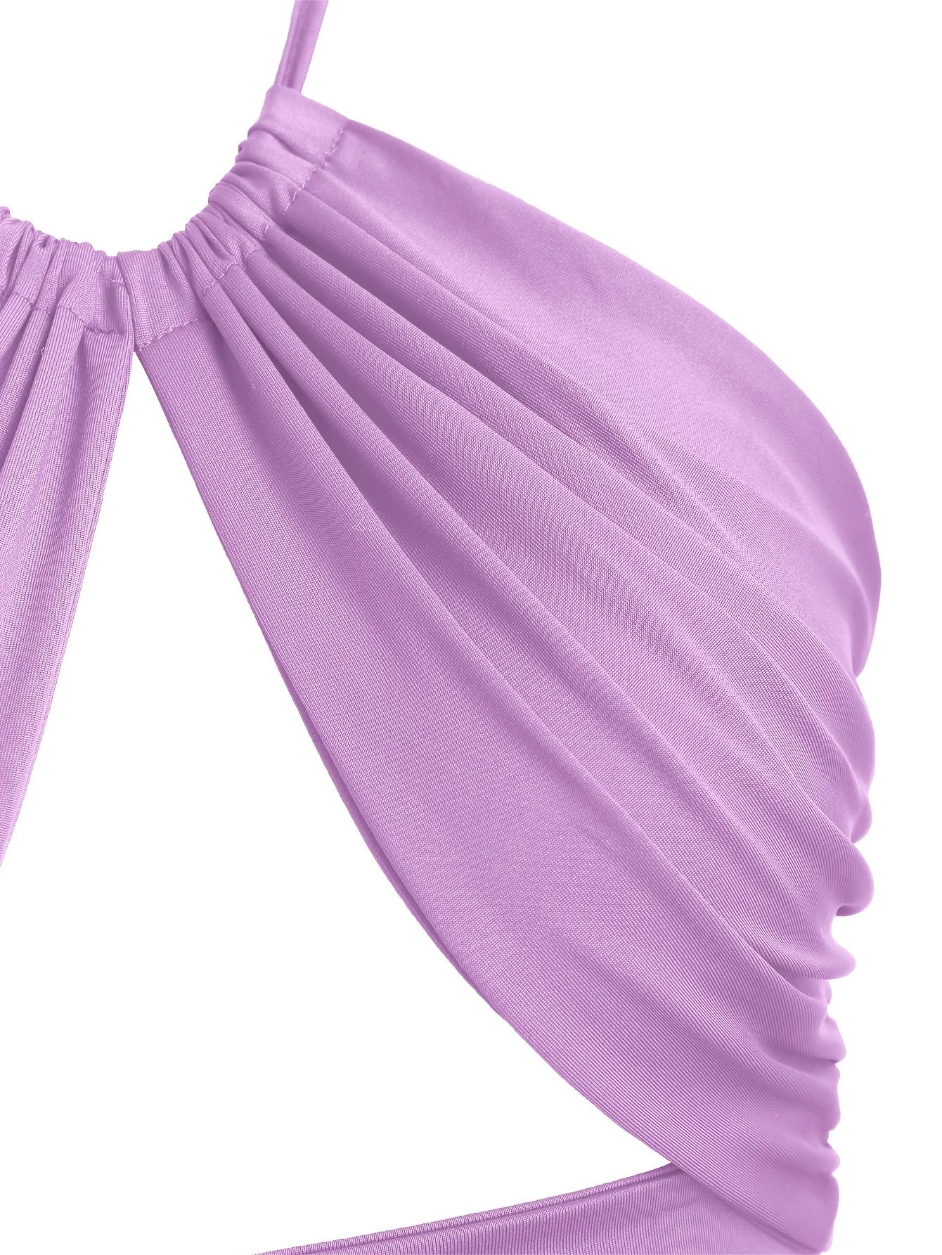 Europe et états-unis couleur unie col suspendu petit bustier tubulaire évidé ombilical mince fille chaude gilet à bretelles
