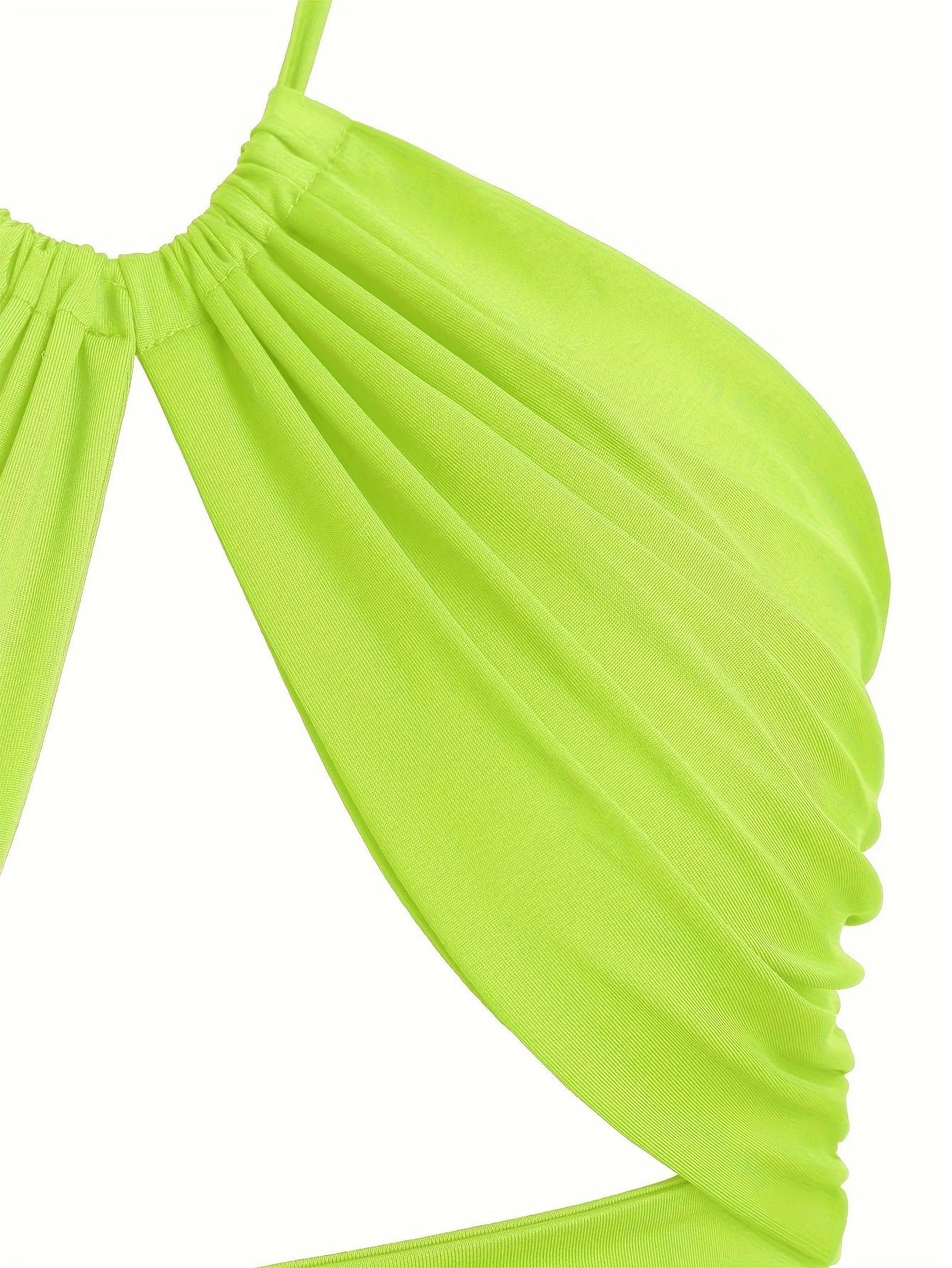 Europe et états-unis couleur unie col suspendu petit bustier tubulaire évidé ombilical mince fille chaude gilet à bretelles