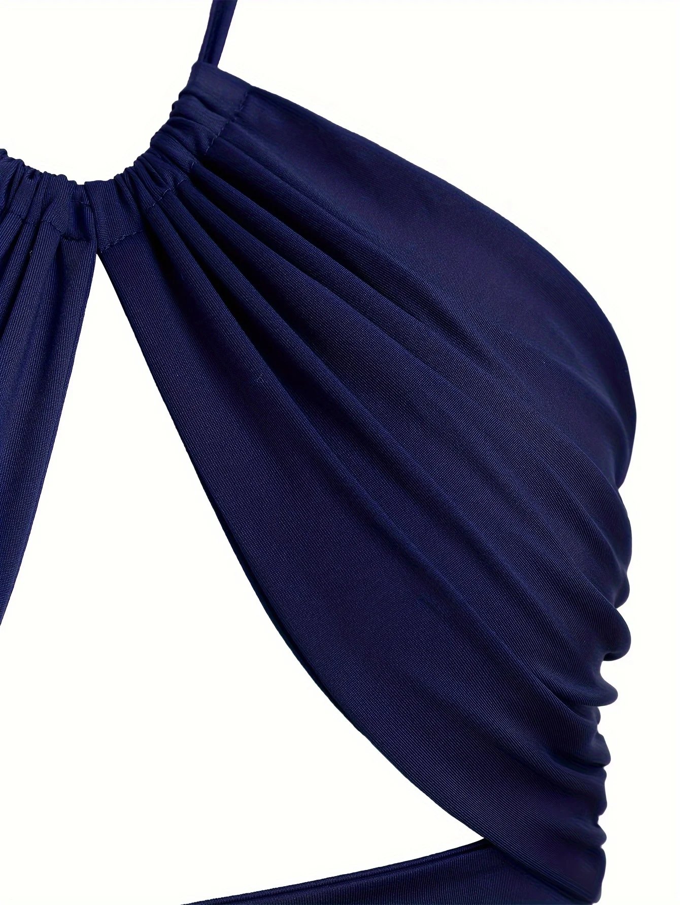 Europe et états-unis couleur unie col suspendu petit bustier tubulaire évidé ombilical mince fille chaude gilet à bretelles