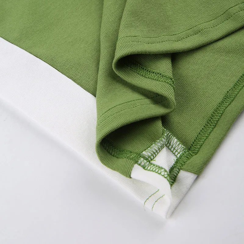 Haut court tricoté sans manches, vert, Sexy, basique, Patchwork, décontracté, dos nu, Vintage, Y2k, débardeur pour femmes, été