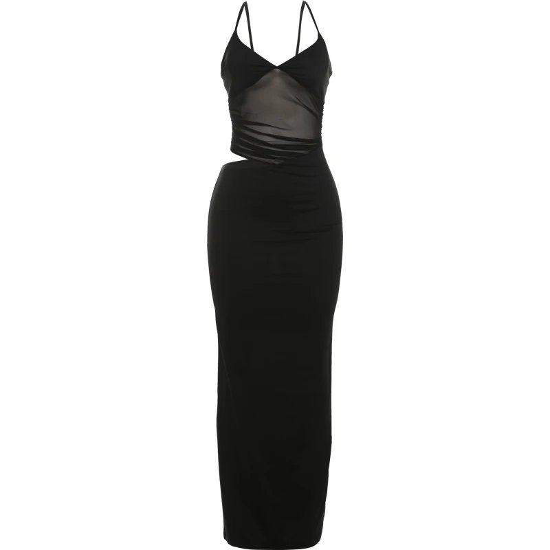 Nibber Maille Patchwork Robe Femmes Sexy Dos Nu Creux Sans Manches 2025 Tendance D'Ă©tĂ© Skinny Stretch ĂlĂ©gant Clubwear Maxi Moulante Nibber Maille Patchwork Robe Femmes Sexy Dos Nu Creux Sans Manches 2025 Tendance D'Ă©tĂ© Skinny Stretch ĂlĂ©gant Clubwear Maxi Moulante