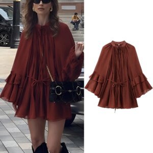 Robe à volants ample