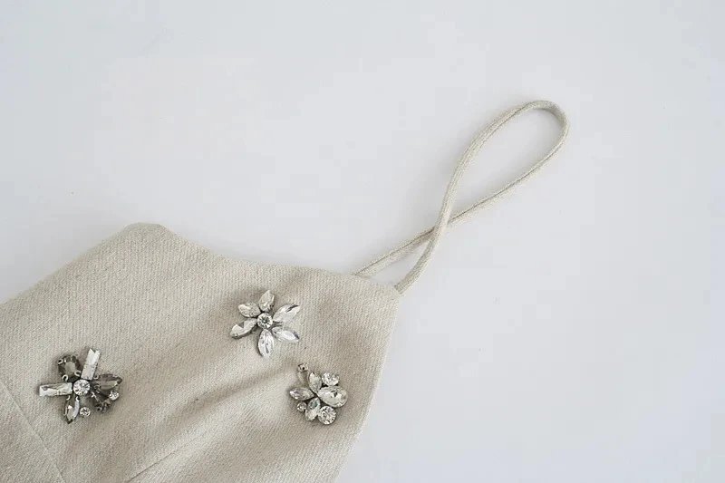 TRAFSHE femmes Chic mode sans manches Lnlay Mini robe Vintage fines bretelles été robes féminines robes Mujer TRAFSHE femmes Chic mode sans manches Lnlay Mini robe Vintage fines bretelles été robes féminines robes Mujer