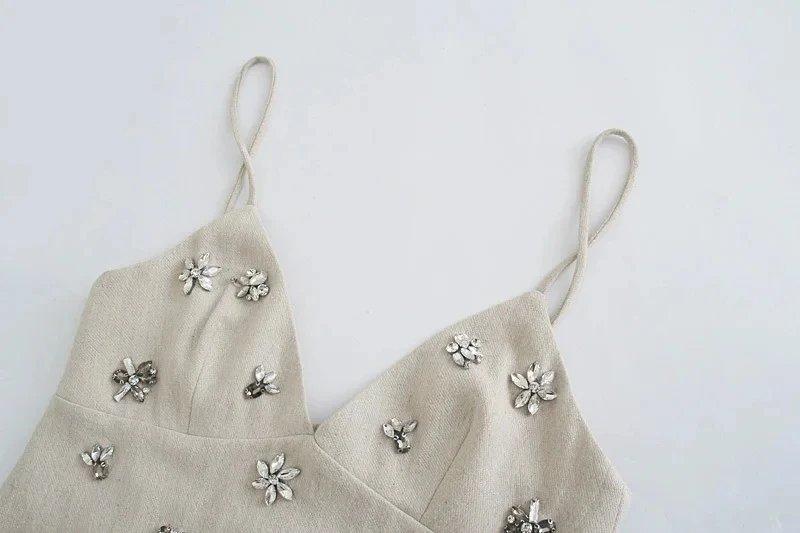 TRAFSHE femmes Chic mode sans manches Lnlay Mini robe Vintage fines bretelles été robes féminines robes Mujer TRAFSHE femmes Chic mode sans manches Lnlay Mini robe Vintage fines bretelles été robes féminines robes Mujer