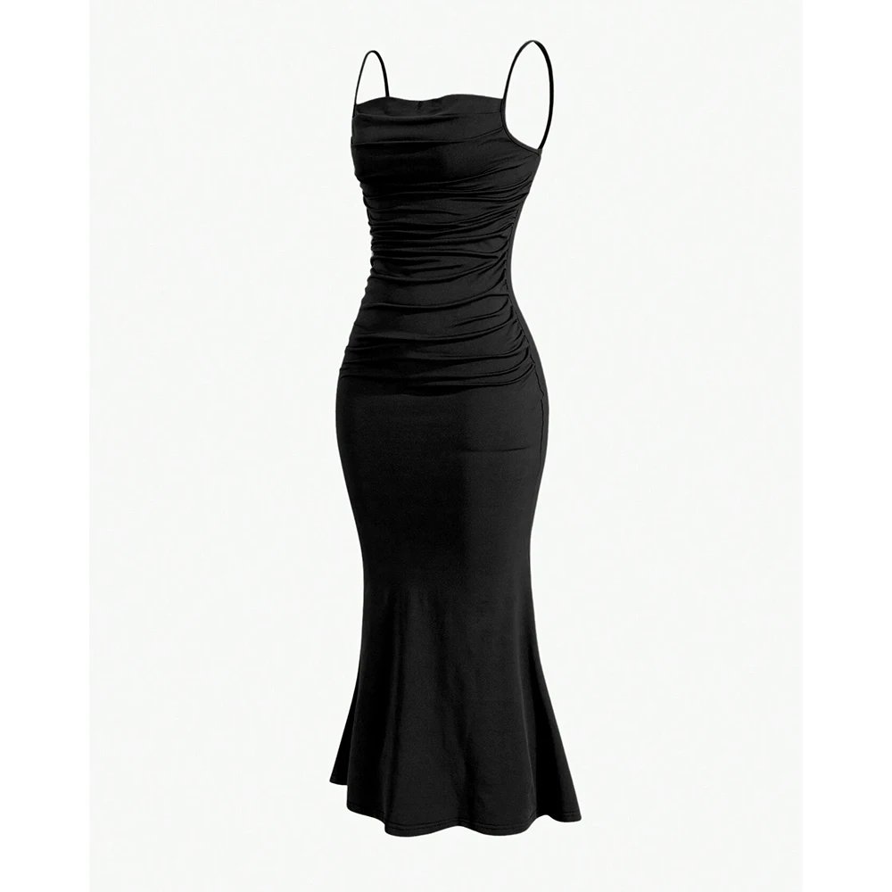 Mia Muse – robe de soirée pour femmes, Maxi, bretelles Spaghetti, élégante, Slim, formelle, pour invités de mariage, robes d'été multicolores