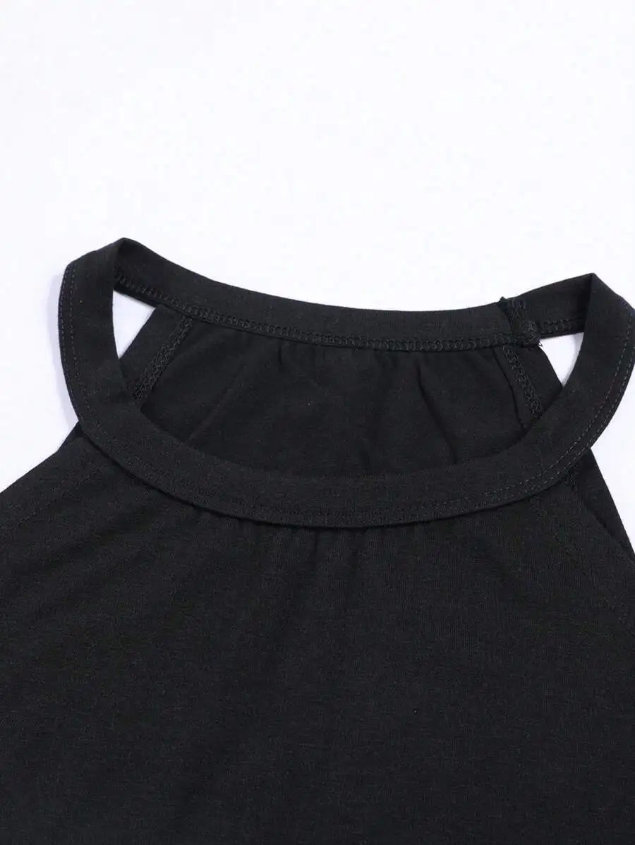T-shirt d'été sans manches pour femmes, col rond, débardeur d'entraînement, chemises décontractées unies