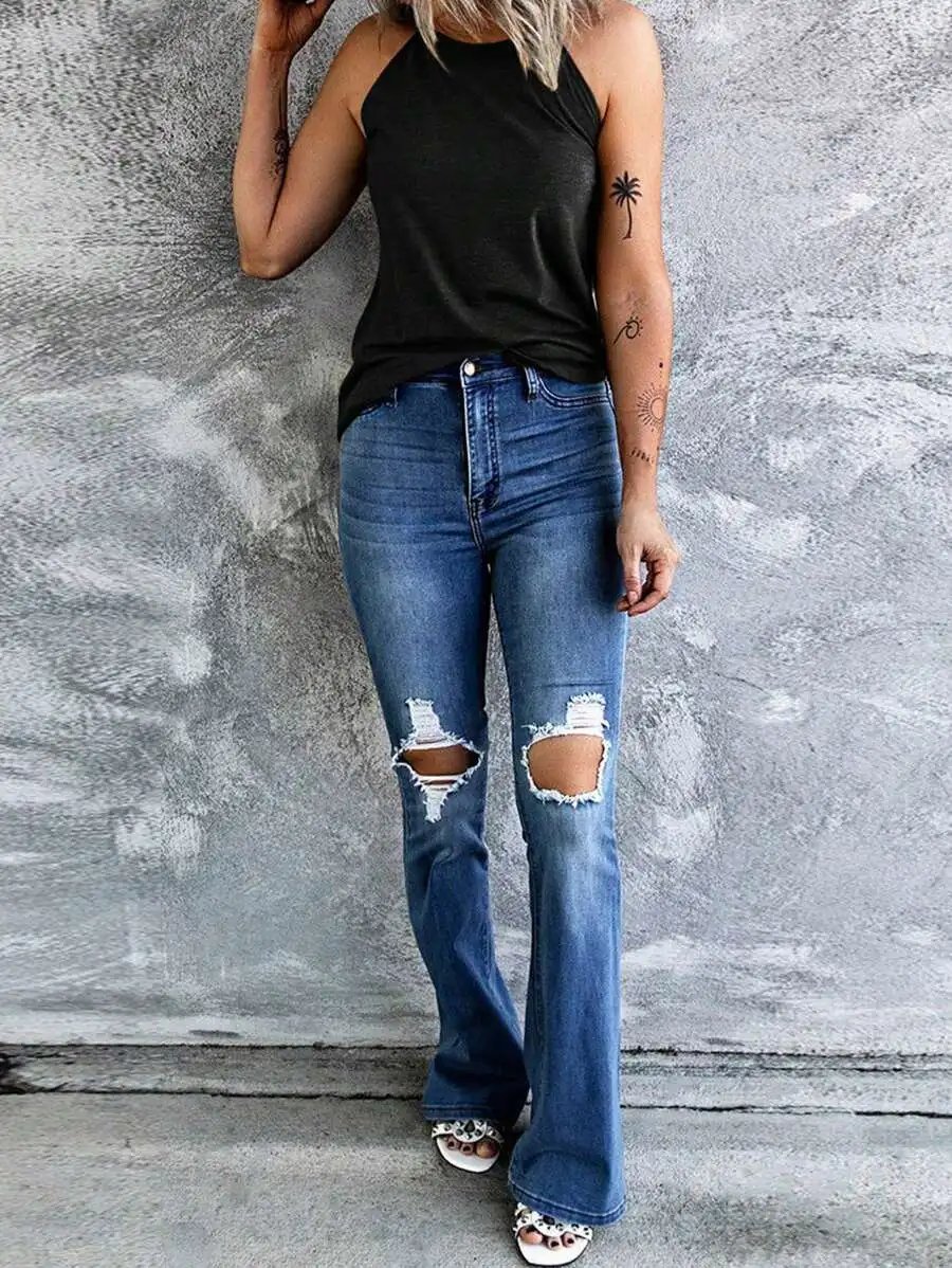 T-shirt d'été sans manches pour femmes, col rond, débardeur d'entraînement, chemises décontractées unies