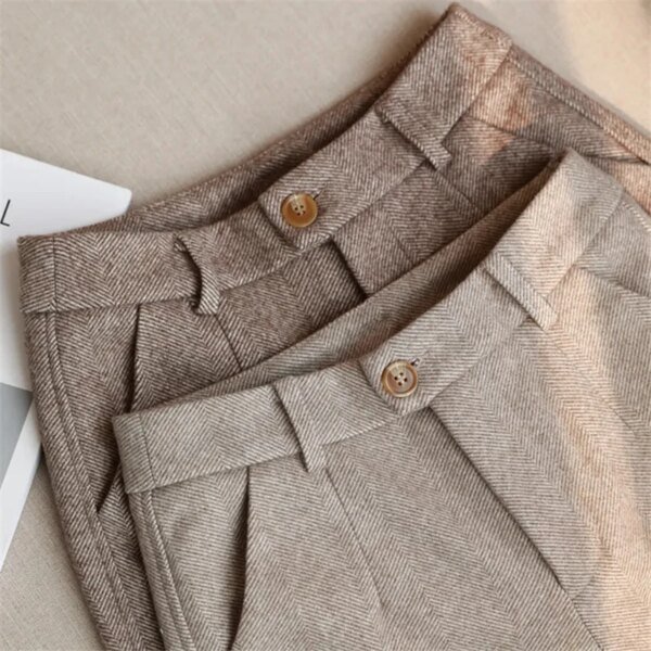 Pantalon crayon, taille haute