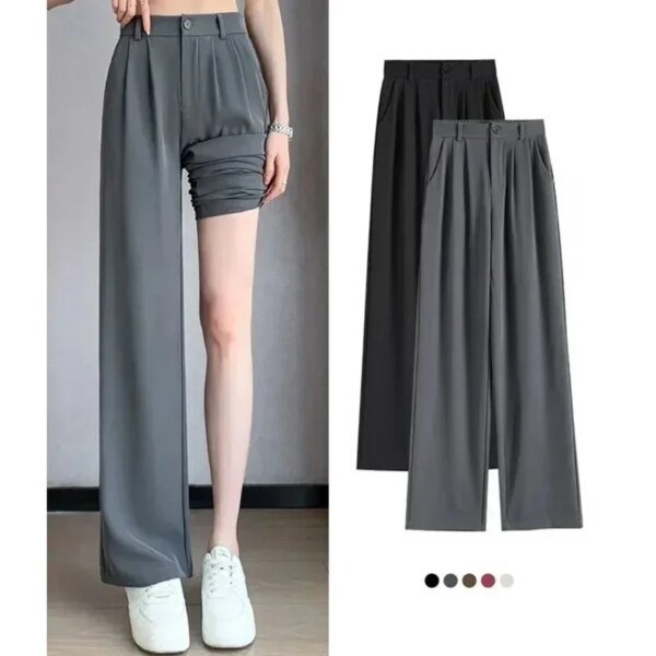 Pantalon élégant, taille haute – Image 2
