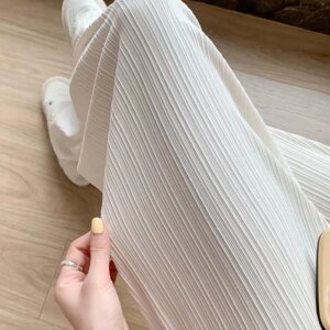 Pantalon mousseline de soie, taille haute