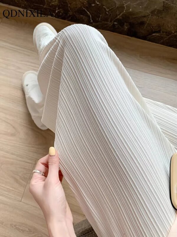 Pantalon mousseline de soie, taille haute
