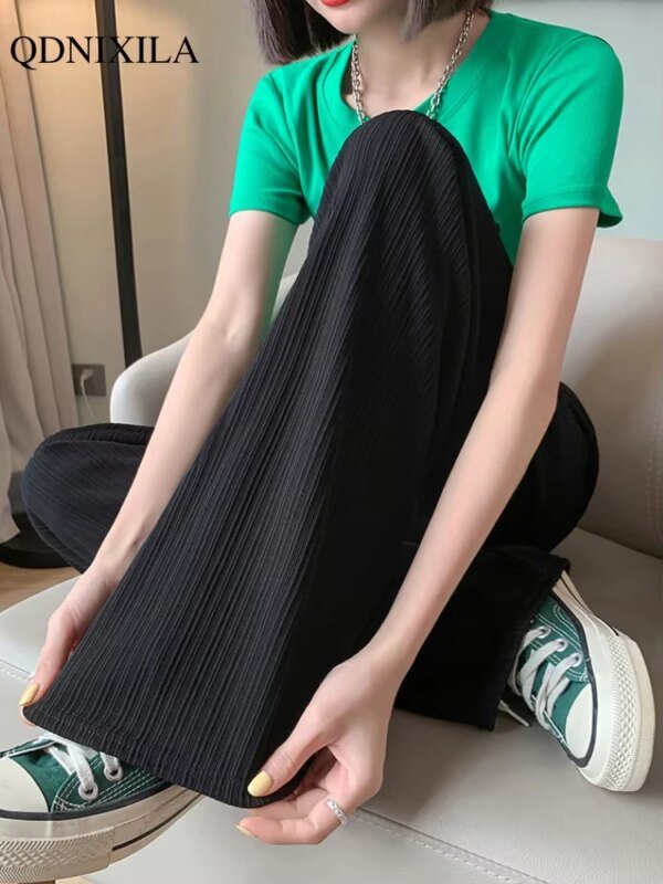 Pantalon mousseline de soie, taille haute – Image 2