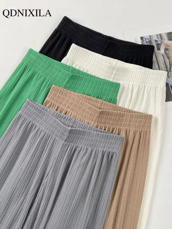 Pantalon mousseline de soie, taille haute – Image 5