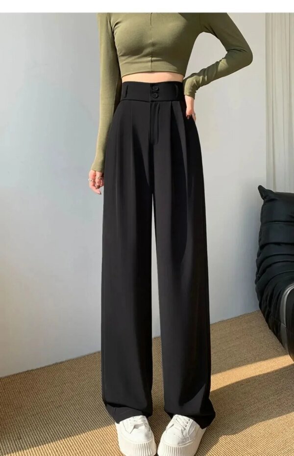 Pantalon élégant, taille haute