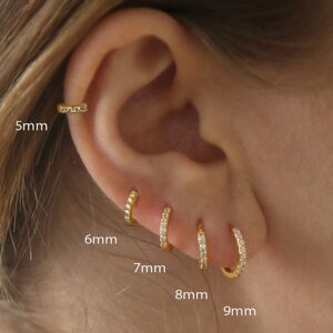 Boucles d'oreilles créoles minimales en acier inoxydable