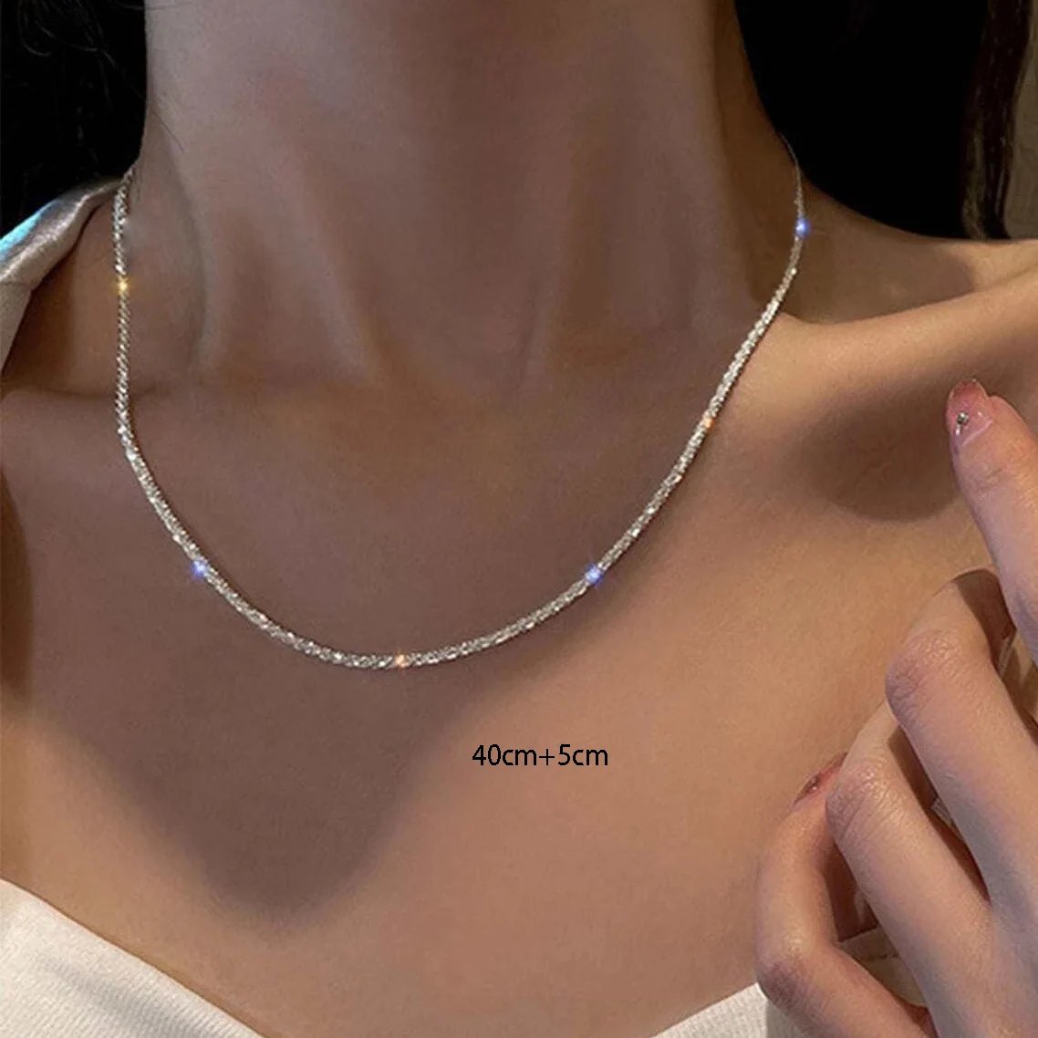 Long/argenté