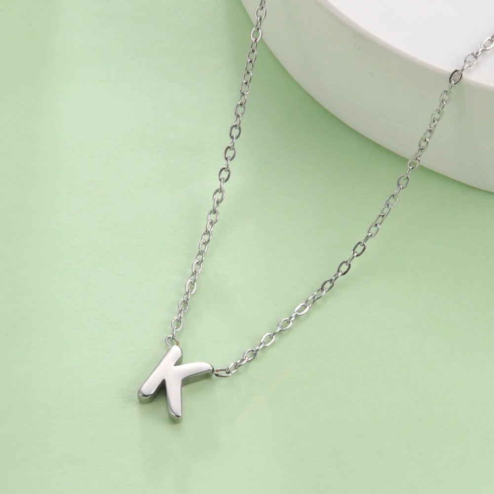 Cazador – collier minimaliste avec lettres initiales A-Z pour femmes, chaînes ras du cou en acier inoxydable, bijoux, cadeau d'anniversaire, vente en gros