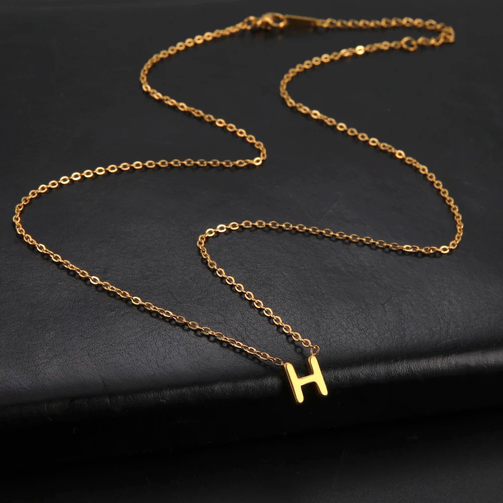 Cazador – collier minimaliste avec lettres initiales A-Z pour femmes, chaînes ras du cou en acier inoxydable, bijoux, cadeau d'anniversaire, vente en gros