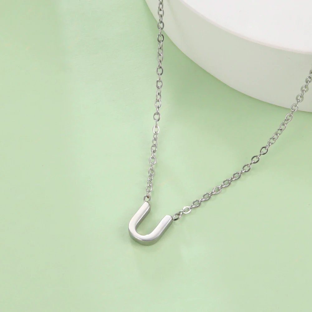 Cazador – collier minimaliste avec lettres initiales A-Z pour femmes, chaînes ras du cou en acier inoxydable, bijoux, cadeau d'anniversaire, vente en gros
