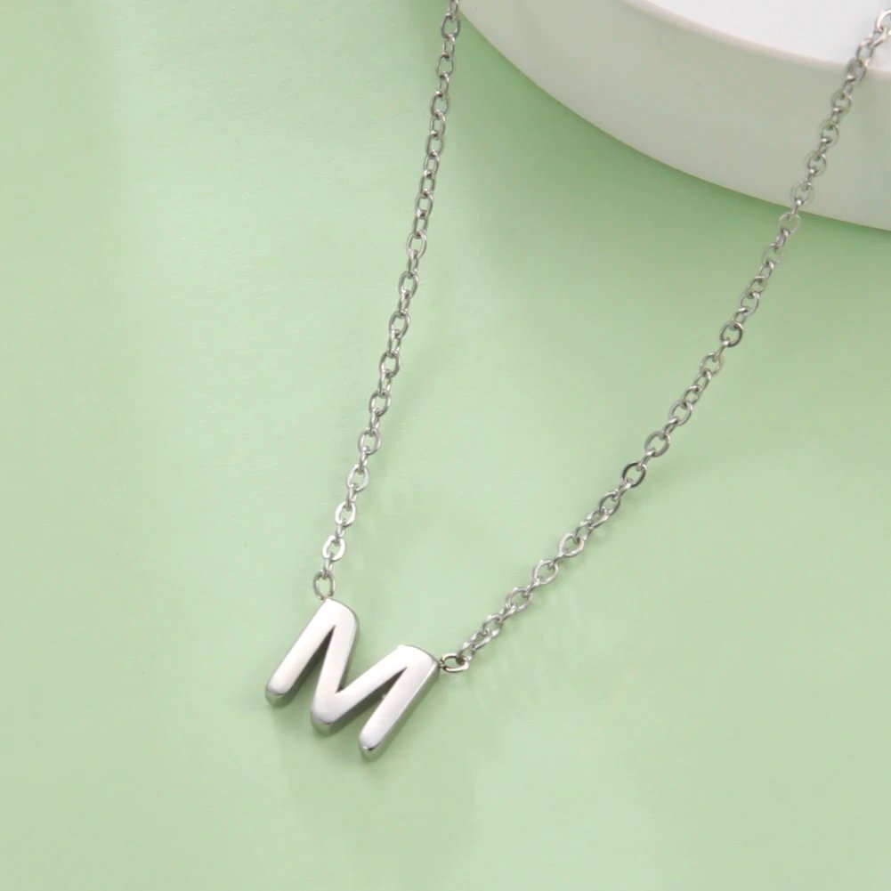 Cazador – collier minimaliste avec lettres initiales A-Z pour femmes, chaînes ras du cou en acier inoxydable, bijoux, cadeau d'anniversaire, vente en gros
