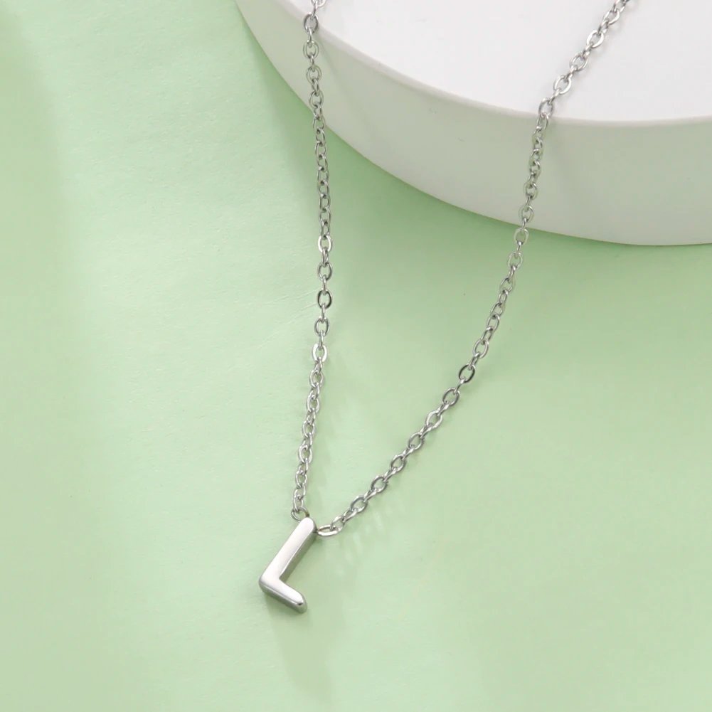 Cazador – collier minimaliste avec lettres initiales A-Z pour femmes, chaînes ras du cou en acier inoxydable, bijoux, cadeau d'anniversaire, vente en gros
