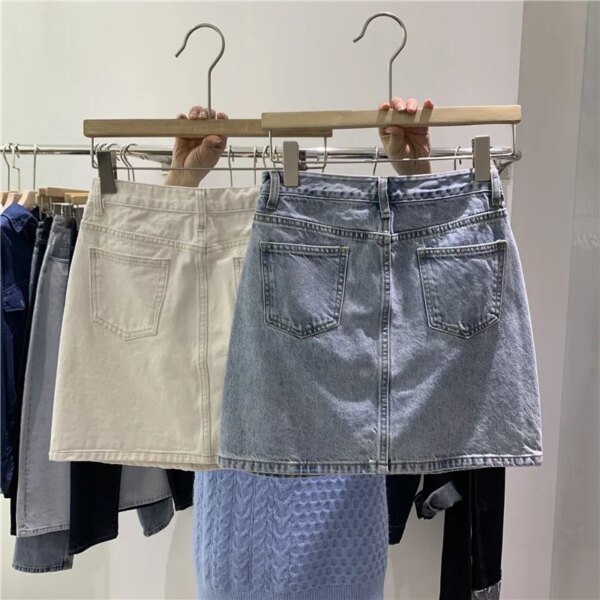 Jupe en jean taille haute – Image 2