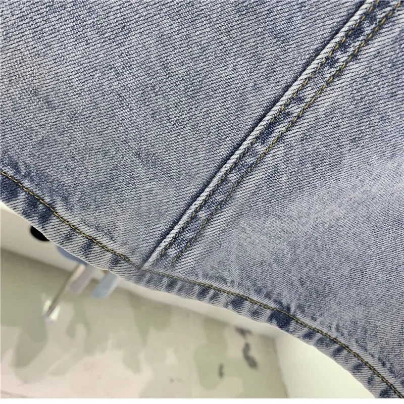 Jupe en jean taille haute
