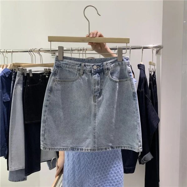 Jupe en jean taille haute – Image 4