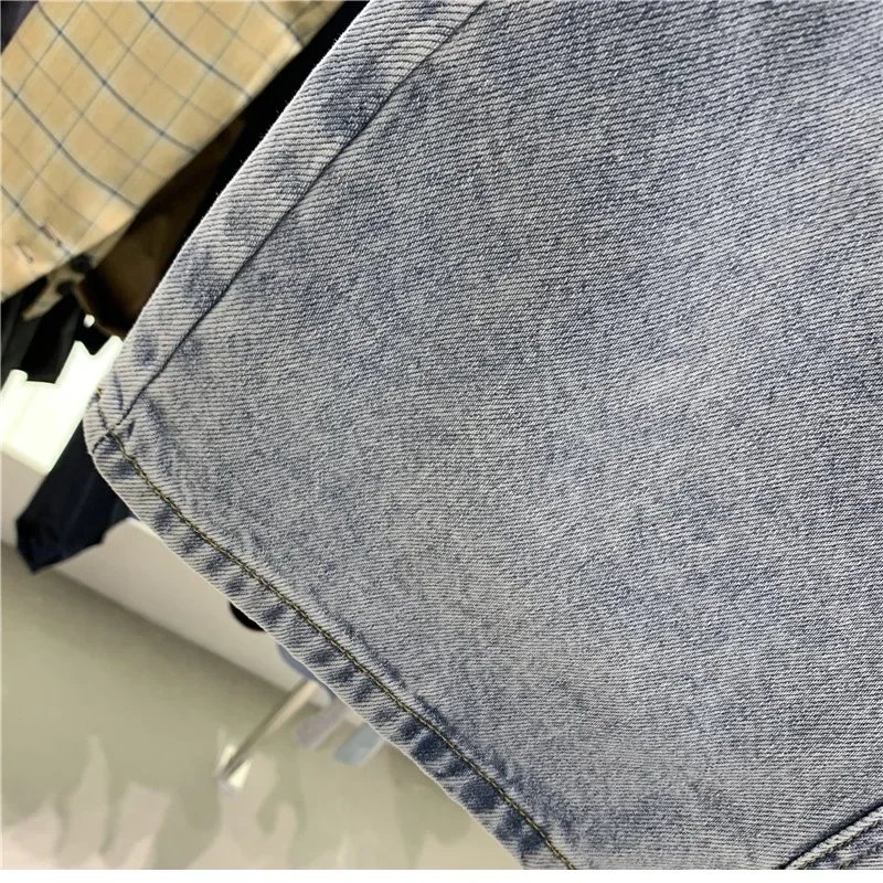 Jupe en jean taille haute