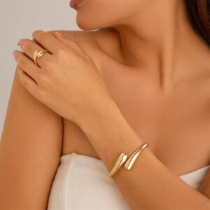 Bagues et bracelets, goutte d'eau épaisse