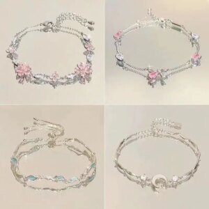 Bracelets en acier et Zircon