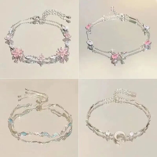 Bracelets en acier et Zircon