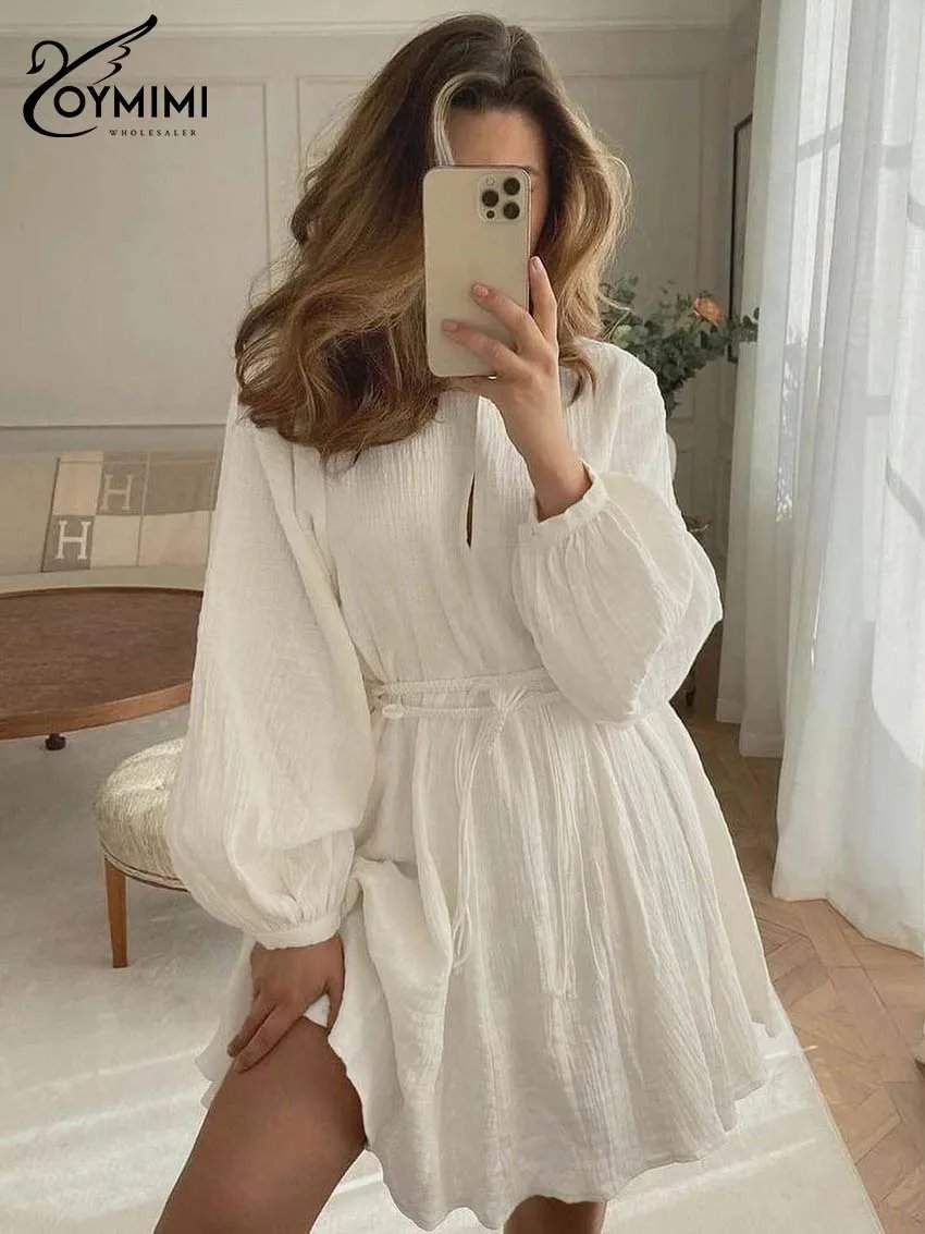Robe bohème élégante en coton blanc cassé Robe bohème élégante en coton blanc cassé