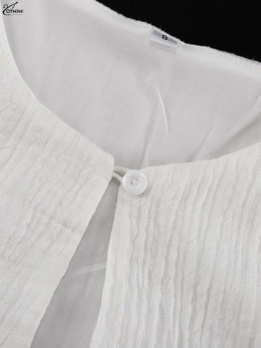 Robe bohème élégante en coton blanc cassé Robe bohème élégante en coton blanc cassé