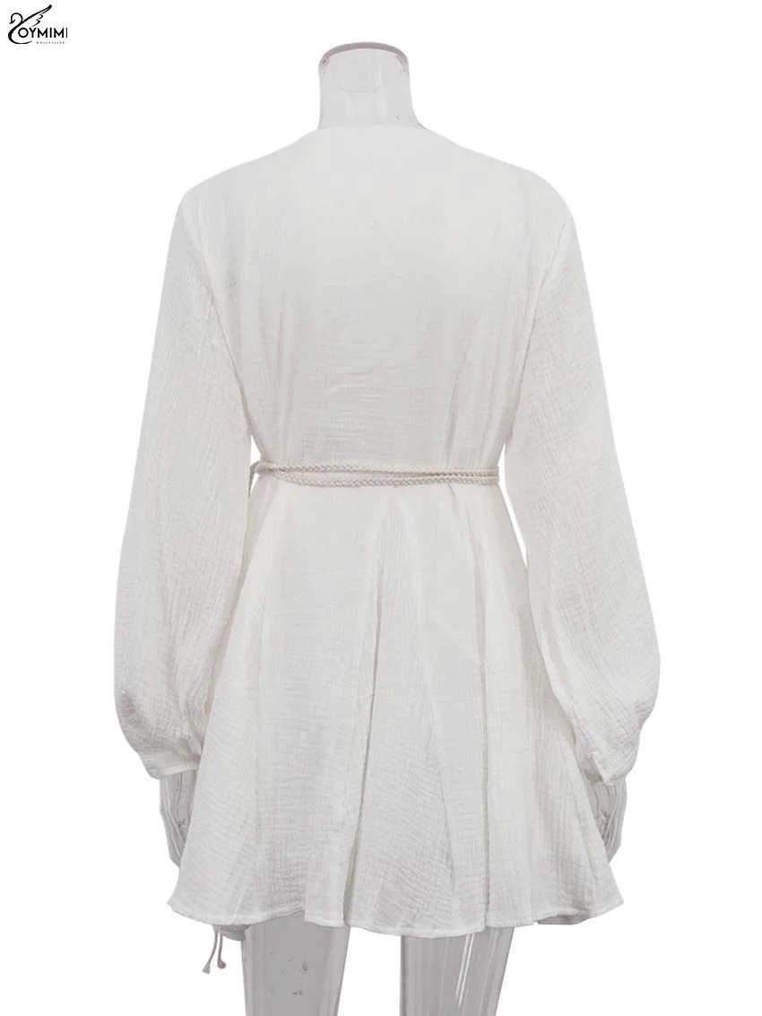 Robe bohème élégante en coton blanc cassé Robe bohème élégante en coton blanc cassé