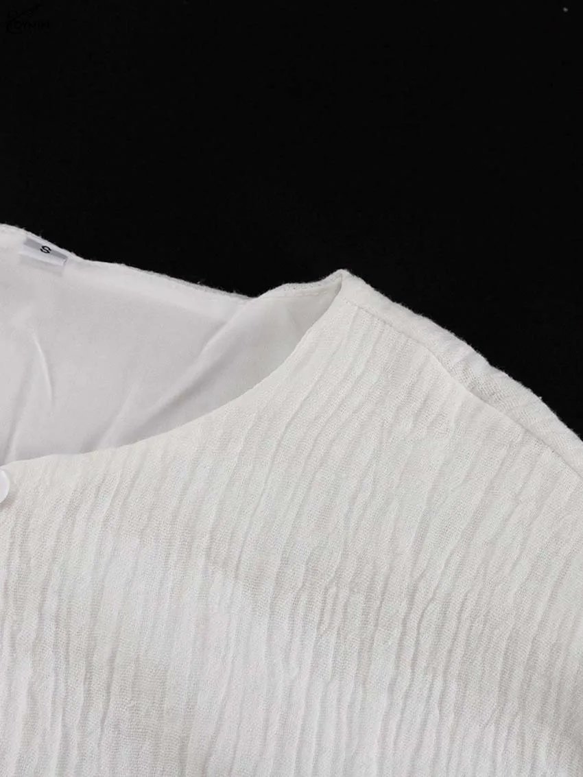 Robe bohème élégante en coton blanc cassé Robe bohème élégante en coton blanc cassé