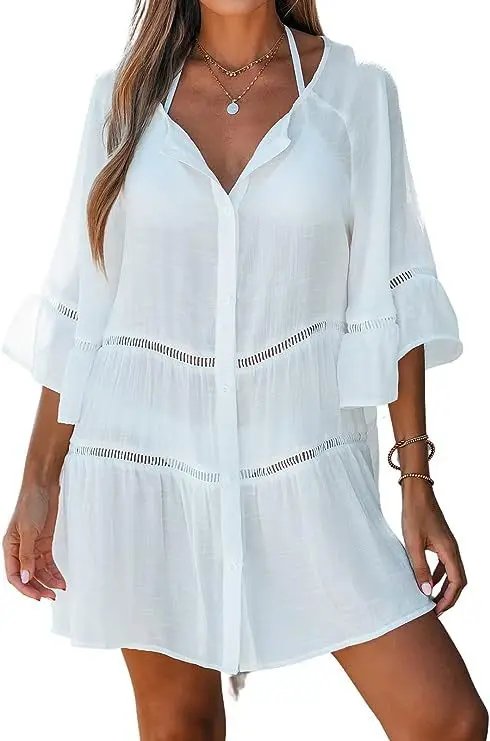 Robe blanche de plage Robe blanche de plage