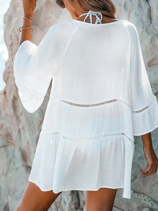 Robe blanche de plage Robe blanche de plage