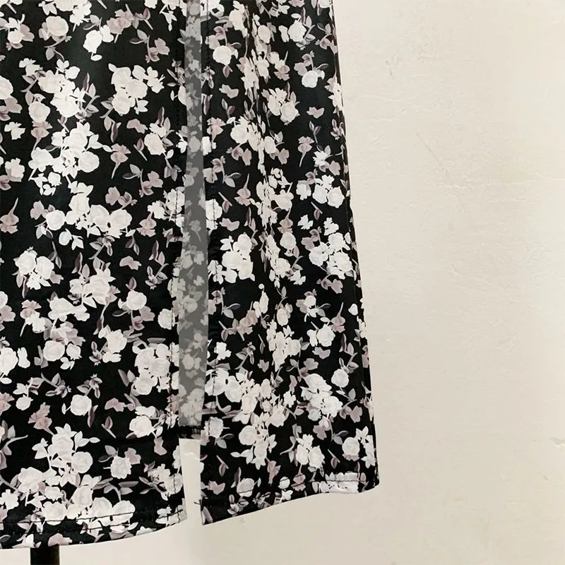 Jupe d'été imprimé léopard ou floral, taille haute Jupe d'été imprimé léopard ou floral, taille haute