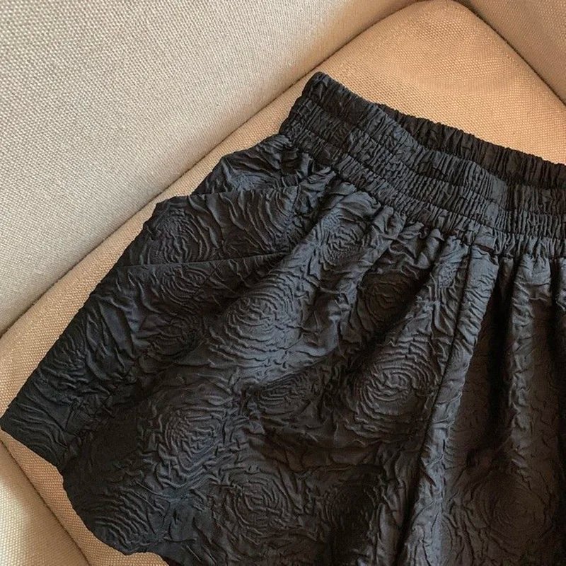 Short décontracté taille haute