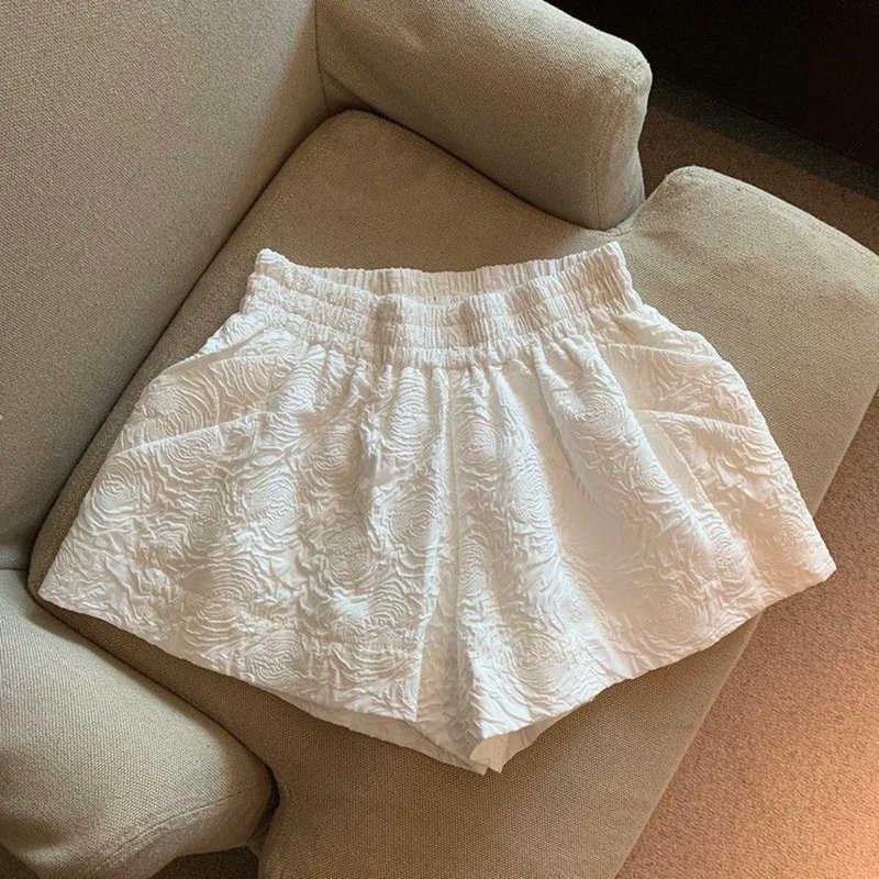 Short décontracté taille haute