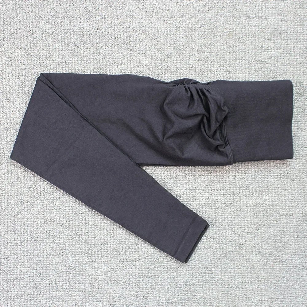 Pantalon de Fitness tricoté sans couture pour femmes, taille haute et hanches serrées, fesses pêche, taille haute, couleur chair, Yoga