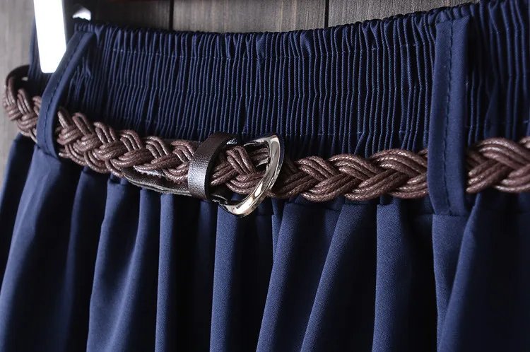 Jupe taille haute d'été avec ceinture Jupe taille haute d'été avec ceinture