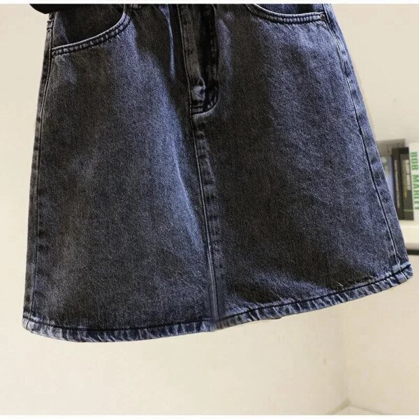 Jupe en jean taille haute – Image 3
