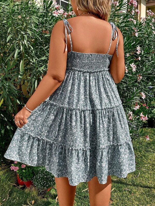 Robe dos nu bohème florale Grande taille – Image 2