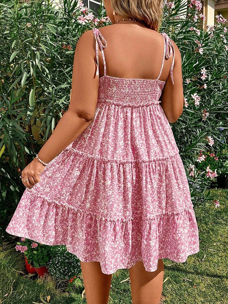 Robe dos nu bohème florale Grande taille