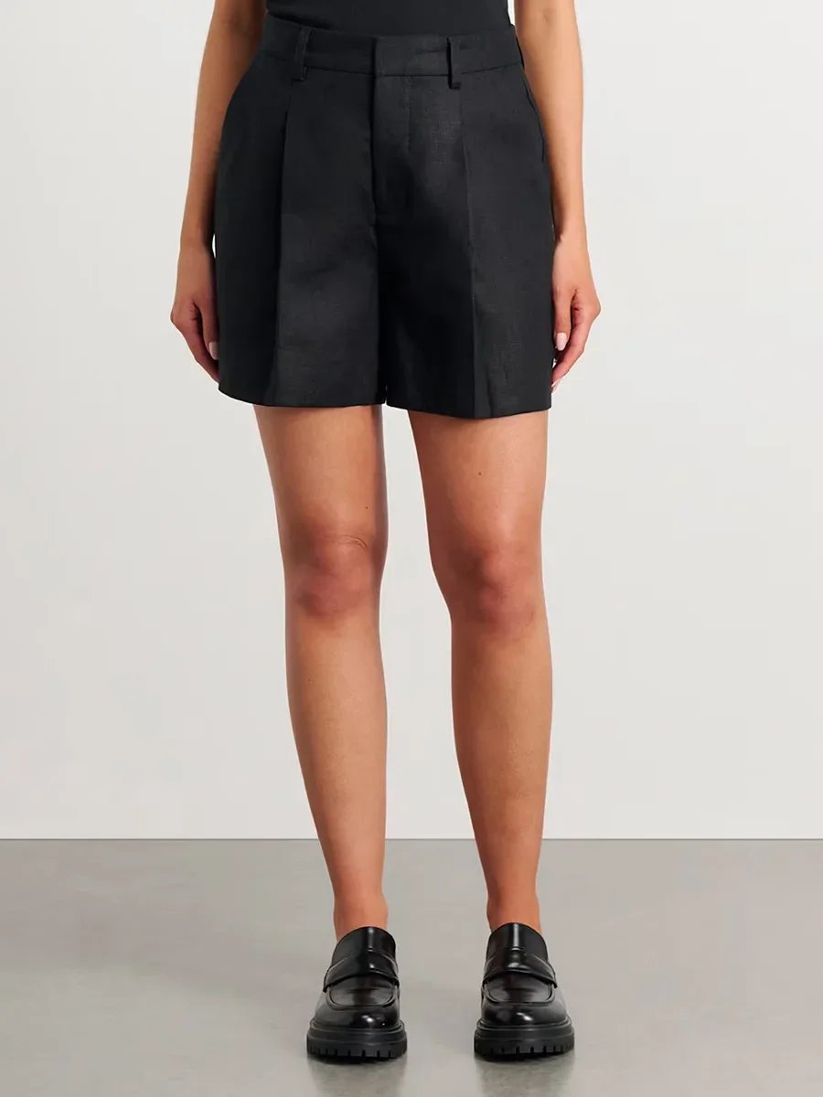 Gilet et short élégant en coton et lin